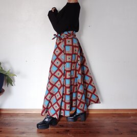 キテンゲ　半円形の巻きスカート masu