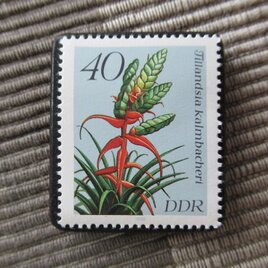 ドイツ　アナナスの花切手ブローチ10800