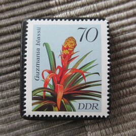 ドイツ　アナナスの花切手ブローチ10801