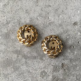 Vintage 80s-90s retro circle chain earring