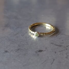 パロットクリソベリル真鍮リング#10