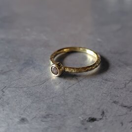 カラーシフトガーネット真鍮リング#12