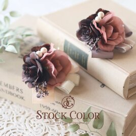 コサージュ ブローチ ローズ【No.072】ケース付き＊入園式 卒園式 入学式 卒業式 結婚式 フォーマル セレモニー