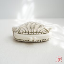 ばあば☆☆ガラスビーズのプラがま（山葵・2178）