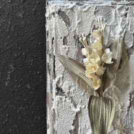 すずらんのコサージュ ホワイトシャビーB