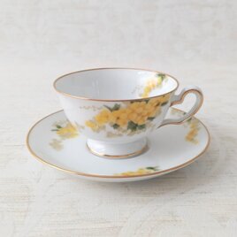 大倉陶園｜OKURA｜ミモザ｜カップ＆ソーサー｜廃盤｜廃番｜日本