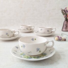 桃山陶器｜momoyama｜Lotus｜蓮｜スミレ｜カップ＆ソーサー｜日本