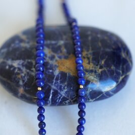 K14GF ラピスラズリネックレス チョーカー 40cm 35cm アジャスター