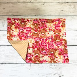 ランチョンマット小　(25×33)　【テディーベア】