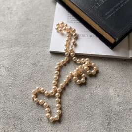 NMA5-【 MARVELLA 】マーヴェラ・ヴィンテージネックレス 1950〜60's Glass Pearl