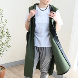 ロングフーディジレ・オリーブグリーン・オリーブグリーン