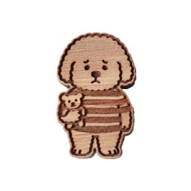 【木ｔｃｈ】クルミの木・ブローチ（マイテディ＆ミー）