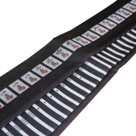 正絹リバーシブル角帯｜幻の役満「九蓮宝燈」×「点棒」