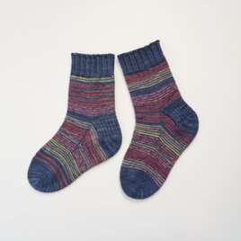 手編みの靴下　No.476