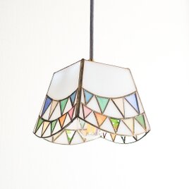 E17＊ステンドグラスのペンダントライト　ガーランド