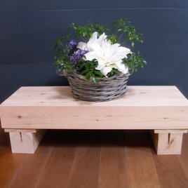 【Yさま専用ページ】国産ヒノキ　木製　頑丈なローテーブル　飾り台　踏み台　ベンチ　サイズオーダー可　K424