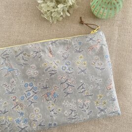 フラットポーチ＊リバティ・ミルフルール