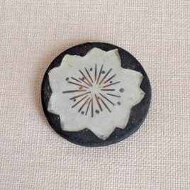 小皿（銀彩 桜a）