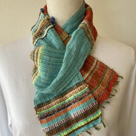 ブラッドオレンジとソーダのミニマフラー