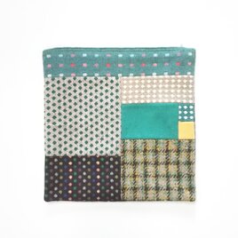 【Tさまご予約分】クッションカバー  ウール混パッチ  約40×40cm