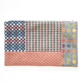 【Tさまご予約分】クッションカバー  ウール混パッチ  約30×49cm