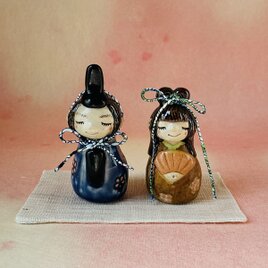 陶器☆小さな雛飾り☆