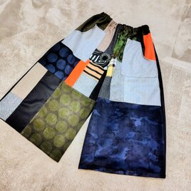 ウールパッチワークガウチョパンツ4