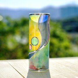 春風の調べ — 1点もの一輪挿し（グラスアート）