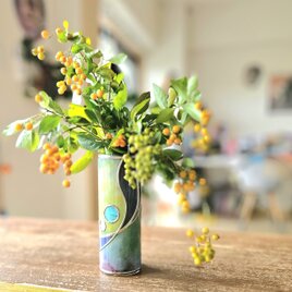 春風の調べ — 1点もの花瓶（グラスアート）