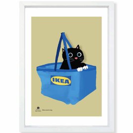 出して〜　ネコ　送料無料 　どうせなら楽しいポスター　イラスト　ポスター　アートポスター　アート/sei検索新着順　3998