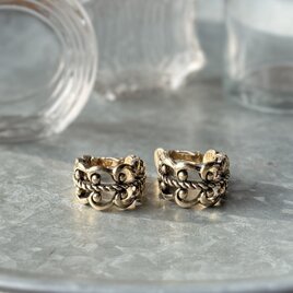 YA234-【 AVON 】エイボン・ヴィンテージイヤリング 1977 Gold Tone French Filigree