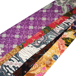 角帯｜「ジャワ更紗」切嵌（キリバミ）