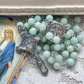 グリーンフェルスパーのロザリオ