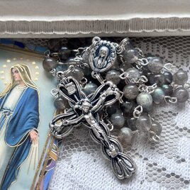 ラブラドライトのロザリオ