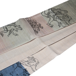 角帯｜捺染「鳥獣戯画」