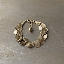 Vintage 90s-00s retro botanical leaf chain bracelet