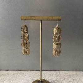 Vintage 90s-00s retro botanical leaf chain tassel pierce