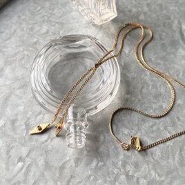 NA153-【 AVON 】エイボン・ヴィンテージネックレス Gold Tone Geometric Lariat