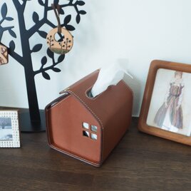 おうちの形のティッシュBOX