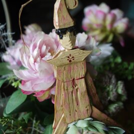 ハンペルマン 道化師カスパー オーバーアマガウ 　片身替　風刺人形　ジャンピングジャック