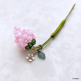 いちごミルクなイチゴの根付け・帯飾りⅡ