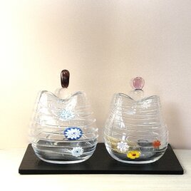 ガラス雛(ミルフィオリ)