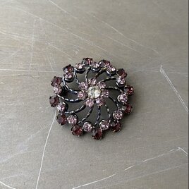 Vintage 60s-70s retro botanical flower bijou brooch