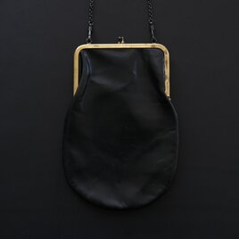 レザーショルダーポーチ　frame porch SLAO-51 ＜鹿革 black＞ 02