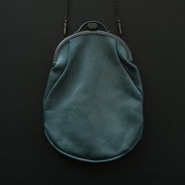 レザーショルダーポーチ　frame porch SHC-R707 ＜鹿革 green＞