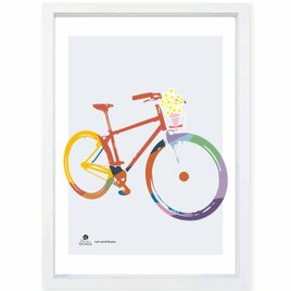 花を贈ろう　花　送料無料 　どうせなら楽しいポスター　イラスト　ポスター　アートポスター　アート/sei検索新着順　4001