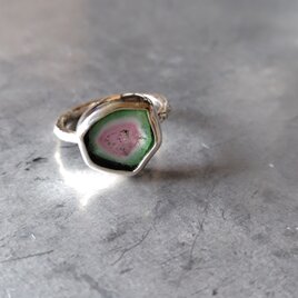 ウォーターメロントルマリンシルバーリング#11.5〜12