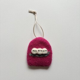 シマシマさんのキーケース　オペラピンク