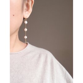 【K14gf】Potato Pearl Long Earrings／ポテトパールロングピアス