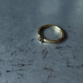 スターガーネット真鍮リング#12.5